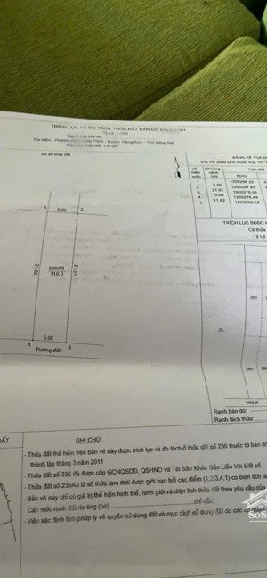 bán đất tại đường 20, giá tốt 200 triệu, 110m2, pháp lý đầy đủ