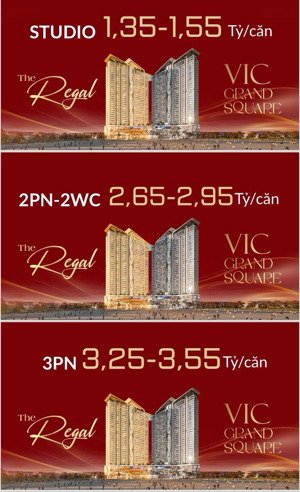 bán căn hộ chung cư tại vic grand square, 1,35 tỷ, 37 m2, giá tốt hot!