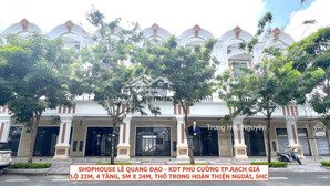 shophouse lê quang đạo pc 2 mặt tiền view công viên hồ, đường 22m, 4 tầng, 5x24m, thô trong, shc