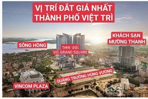 bán căn hộ chung cư tại vic grand square, 2,65 tỷ, 69,8m2, hàng hiếm tại việt trì, phú thọ