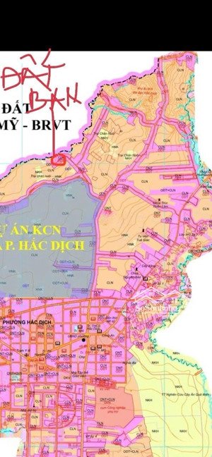 chính chủ cần bán gấp 1,2 ha đất đã có 550m2 thổ cư, kp3, p hắc dịch, tp phú mỹ. giá 19,5 tỷ