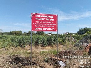 bán đấu giá 2 bđs tại huyện tân biên và dương minh châu, tỉnh tây ninh - giá thỏa thuận