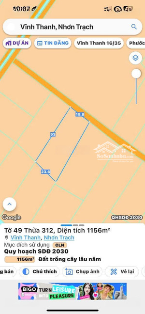 bán đất nhà vườn xã vĩnh thanh, nhơn trạch. dt 19,8mx53m, lh để chốt ngay hôm nay, hỗ trợ 24/7