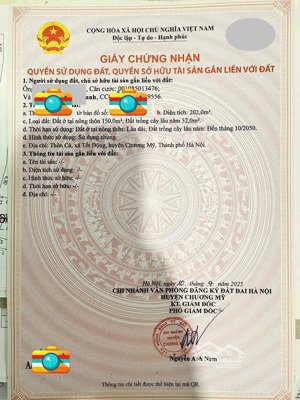 chính chủ gửi bán lô đất, 202m2, tại xóm cả, tốt động, chương mỹ hà nội. gía cực hiếm 1,65 tỷ