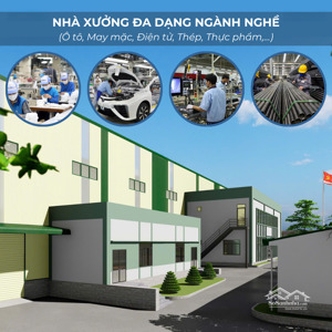 cho thuê mặt bằng, nhà xưởng, kho, đa dạng diện tích, ngành nghề, đầy đủ tiện ích công nghiệp