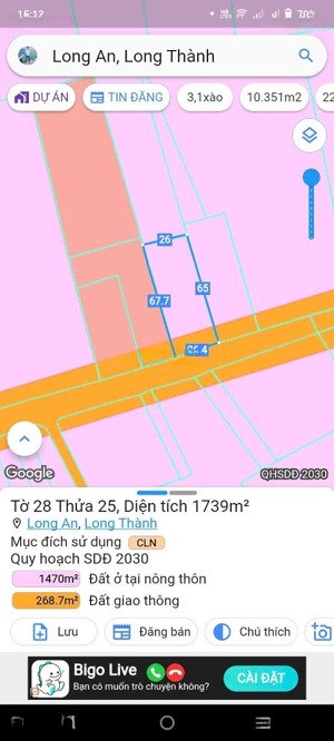 cần bán 2lô đất mt đường giải phóng qh mở rộng 32m, thổ cư & skc, sát tuyến t2 mặt trước sb, giá rẻ