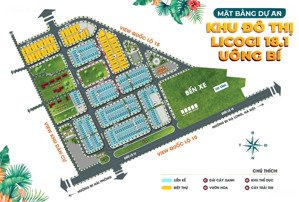bán đất nền dự án licogi uông bí, quảng ninh xuất ngoại giao duy nhất trục chính 24 mét