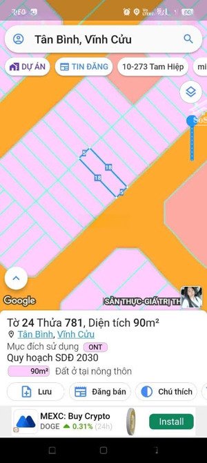 khu dân cư lavender city xã thạnh phú, vĩnh cửu. 90 [5x18]. mặt tiền công viên