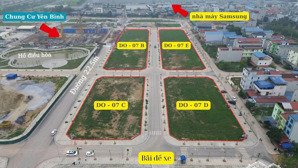 kđt nằm sát nhà máy sam sung lớn nhất thế giới. em có 5 lô ngoại giao nằm đối diện 2 tòa chung cư