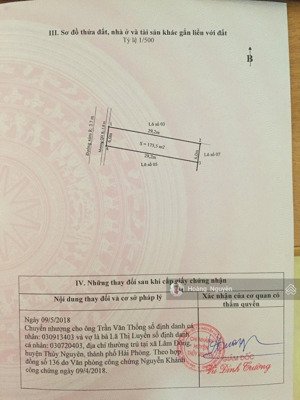 bán đất 175m2, 2,75 tỷ, đường 203, p thiên hương, thủy nguyên, hải phòng, view đẹp