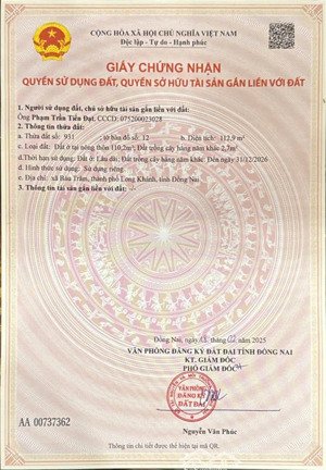 bán nhà riêng tại bàu trâm, long khánh, đồng nai, giá ưu đãi 1,9 tỷ, 112m2