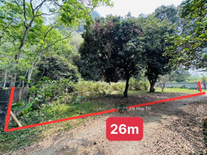 bán đất 448m cao dương, lưng tựa núi, cách đường hcm 200m, mặt tiền 26m, sổ sẵn, chỉ nhỉnh 1 tỷ
