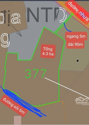 bán đất cao su 4.3 ha (3ty5/ha tl thiện chí) cạnh kênh tây, kế kcn chà là (bắc đ.nhưa, nam đ.sỏi 6m