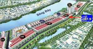 bán lô đất dãy lk7 khu đô thị tài tâm riverside, 81m2 phủ lý, mặt ql1a, giá đầu tư