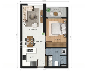 aurora q8 bán căn hộ 1pn gía 1600, 2pn giá 2090, 3pn giá 2450