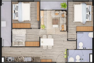 Ra hàng tầng 8 tầng 10 chung cư thương mại Yên Bình Complex vốn ban đầu chỉ 400tr căn 2 ngủ.