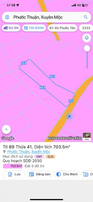 cần bán nhà cấp 4 đang cho thuê - phước thuận, xuyên mộc