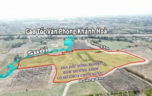 bán 4ha đất nông nghiệp có sẵn điện nước, đất bằng phẳng gần nút giao cao tốc ninh xuân