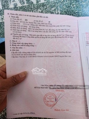 bán gấp lô đất giá tốt tại lộc an- bảo lâm -lâm đồng.0984585360
