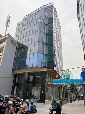 building góc 2mt 423 lê quang định - 8x23m ( 184m2 cn) - hầm 7 tầng tm - hđt 220tr/th !!