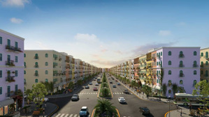 bán 1 cặp shophouse mặt tiền đường at 36m mái bằng 834m2 sàn