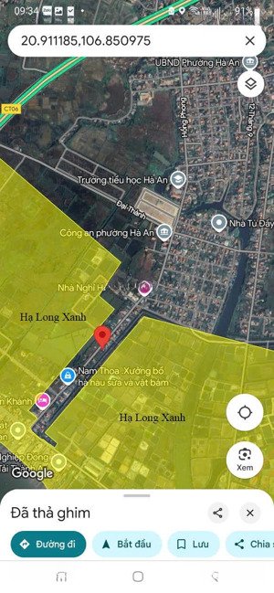 bán đất trục đường bến đò hà an, cạnh dòng sông dự án hạ long xanh