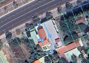 bán biệt thự tại võ văn kiệt, 243,2m2, thổ cư 149,6 m², đường không con lươn, view công viên