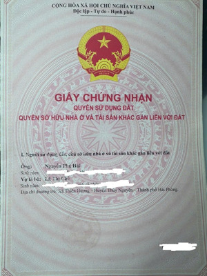 bán 86m2 đất cạnh chợ trịnh xá - thiên hương - thủy nguyên, ô tô vào nhà