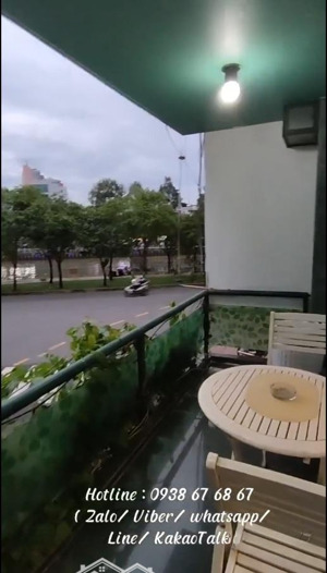 cho thuê căn hộ 01 pn view sông mặt tiền đường hoàng sa quận 1