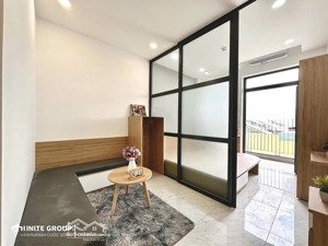 phòng 1pn ban công full nội thất, rộng 35m2 ở điện biên phủ gần vòng xoay hàng xanh,q1 ở bình thạnh