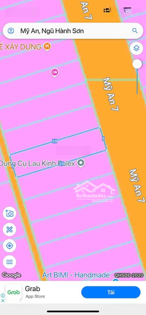 bán đất đường mỹ an 7, giá 7,7 tỷ , 100m2 vị trí sát sông , gần cầu trần thị lý