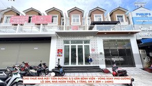 cho thuê nhà ba tháng hai pc - đoạn vòng xoay đông đúc, lộ 38m, 3 tầng, 5x28m, hoàn thiện mới 100%.