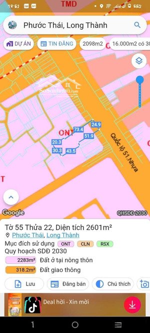 cần bán lô đất có nhà 2mt đường quốc lộ 51, thổ cư, thuận tiện kd buôn bán vạn nghề, giá đầu tư