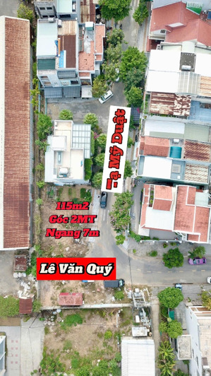 bán lô đất góc 2 mặt tiền lê văn quý, đà nẵng dt 115m2 hướng đông sát biển giá 1x tỷ- 0934.702.529