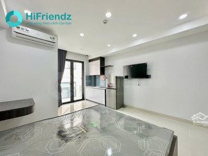 studio ban công - đầy đủ nội thất - máy giặt riêng - ngay chợ đo đạc
