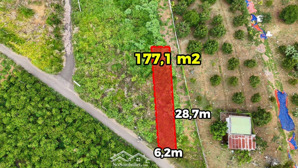 lô đất lộc an view siêu đẹp.gần mặt tiền đường chính nhất.dt 177 m2.ngang 6,2m x 27m.giá 870 tr