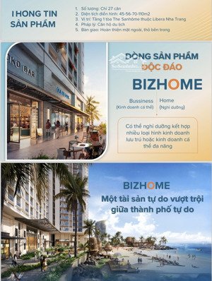 còn duy nhất 4 căn ký hđ với cđt. giỏ hàng bizhome, shophouse toà sanhome dự án libera nha trang.