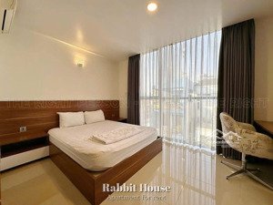 cho thuê căn hộ 1pn cửa sổ thoáng - rộng 50m2 - full nt - giáp phan đăng lưu, chợ bà chiểu
