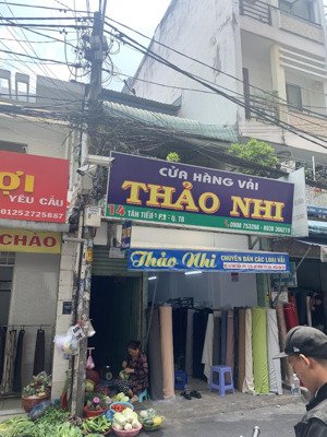 cần bán gấp nhà mặt tiền tân tiến chợ vải tân bình 4x27m thổ cư- hẻm sau 3m, có lộc kinh doanh
