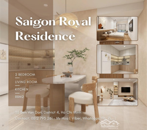 giỏ hàng chung cư quận 4 t5/2025 - saigon royal căn studio 15tr, 1 - 2pn từ 18tr, 3pn chỉ từ 35tr