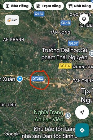 chính chủ cần bán 1005.7m2 đất nền, lô góc, mặt đường bắc sơn kéo dài, xã quyết thắng, thái nguyên