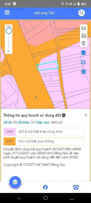 chủ cần tiền bán gấp lô đất 2mt trước sau mt đường nguyễn hữu cảnh qh full ont gần vđ03, giá đầu tư