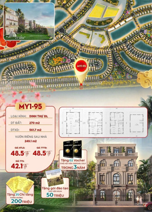 1 trong 81 căn dinh thự độc bản ven sông phiên bản giới hạn, 520m2, chỉ 42 tỷ, hàng cực hiếm
