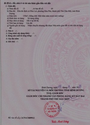 cần bán gấp lô đất mặt tiền đường n17 tđc hoà lợi b giá tốt _ tại tp mới bình dương