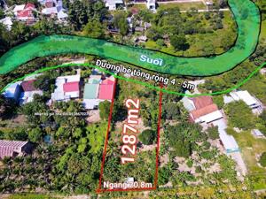 Bán đất Diên Hoà thôn Quang Thạnh view suối cực thoáng mát phù hợp xây nhà vườn nghỉ dưỡng