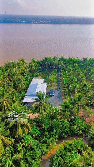 nhà vườn nghỉ dưỡng ven sông - view sông cửa tiểu. đường trước nhà bê tông 3m. giá: 1tỷ7