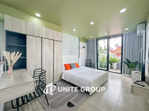 cho thuê ch 1pn, 50m2, bancol full nội thất ngay cv hoàng văn thụ