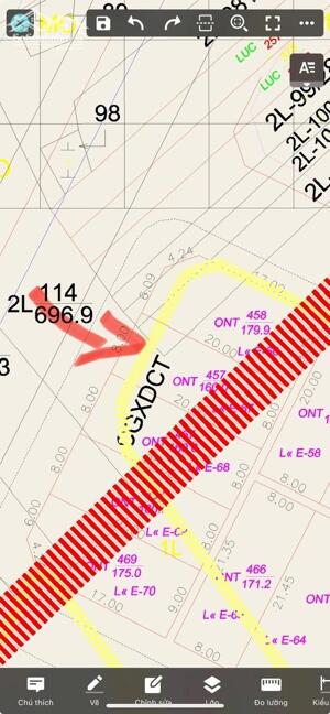 Mặt đường quy hoạch Lý Tự Trọng kéo dài (quy hoạch 24m thuộc Ngũ Lộc- Hưng Lộc