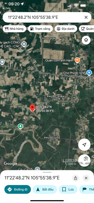 Bán 10400m2 đất mặt tiền Bến Băng Dung Phước Lộc Phước Vinh Châu Thành Tây Ninh Mt đường Bến Băng Dung lộ giới 30m , 100m mặt tiền lộ nhựa