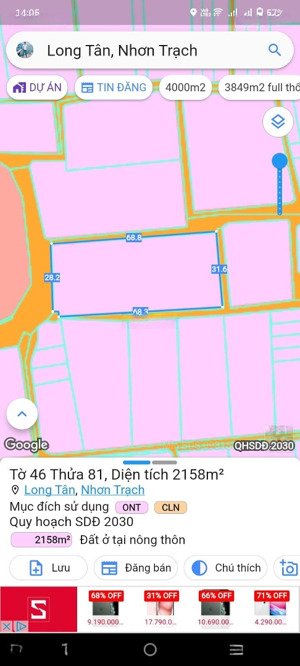 chủ cần tiền bán gấp 2 lô đất 2mt đường nhựa gần nguyễn hữu cảnh, thổ cư, gần vđ03, giá đầu tư